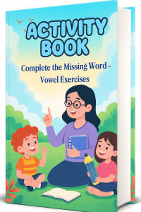 Activity Book Complete the Missing Word Vowel Exercises